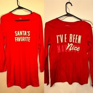 Christmas Long Sleeve Shirt Bundle Size Medium